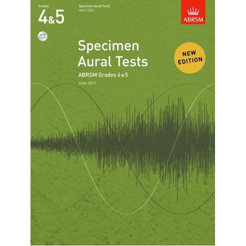 ABRSM Specimen Aural Tests Grades 4 & 5 Book and CD Set
