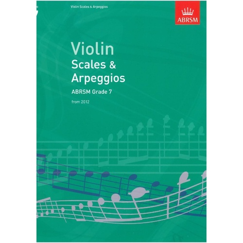 ABRSM Violin Scales & Arpeggios Grade 7 2012 Edition