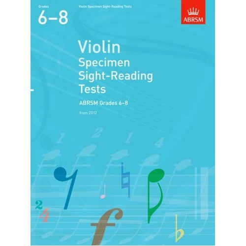 ABRSM Violin Specimen Sight-Reading Tests Grades 6-8