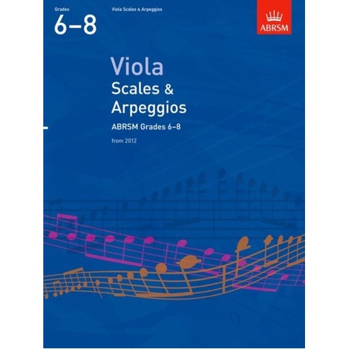 ABRSM Viola Scales & Arpeggios for Grades 6-8
