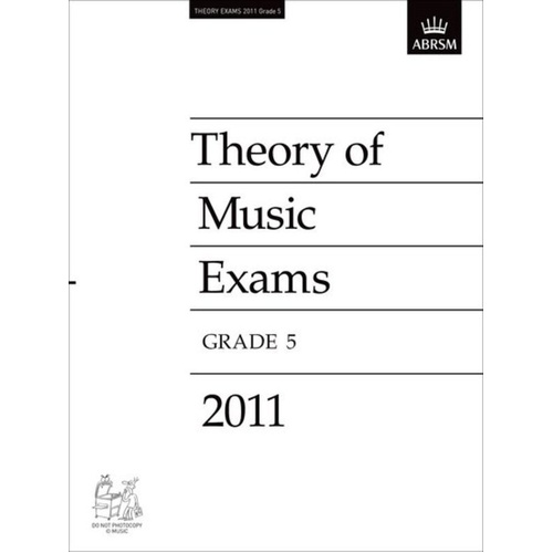 A B Theory of Music Paper Grade 5 2011 ABRSM 32 Pages Exam Papers & Answers