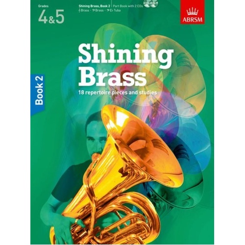 Shining Brass Book 2 for Baritone and Tuba, ABRSM, 64 Pages, Grades 1-5