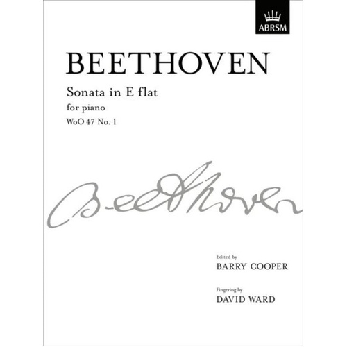 Beethoven Piano Sonata in Eb WoO 47 No 1 - Piano Sheet Music