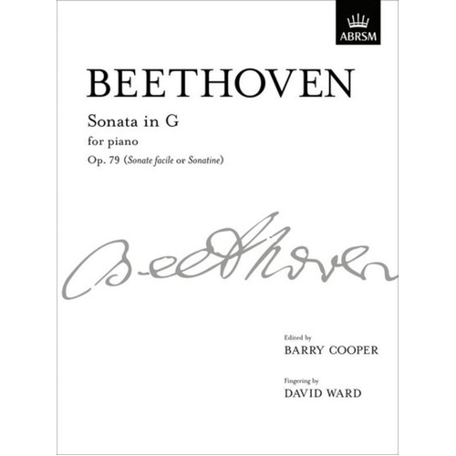 Beethoven Piano Sonata in G Major, Op. 79 - Piano Sheet Music