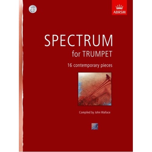 Spectrum for Trumpet BK/CD by ABRSM, 88 Pages, Contemporary Works for Trumpet and Piano, Grades 1 to 8