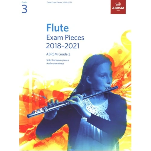 Flute Exam Pieces 2018-2021 Grade 3 Book by ABRSM