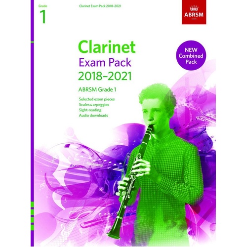 Clarinet Exam Pack 2018-2021 Grade 1 by ABRSM
