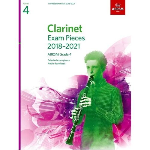 Clarinet Exam Pieces 2018-21 Grade 4 Book by ABRSM