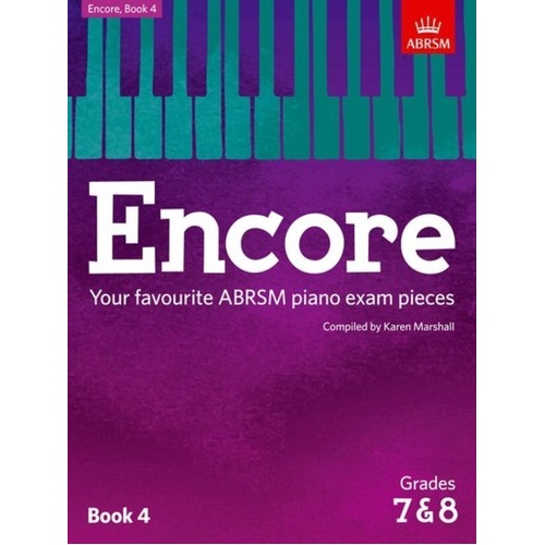 Encore Book 4 Grades 7 & 8 ABRSM Piano Solo 56 Pages