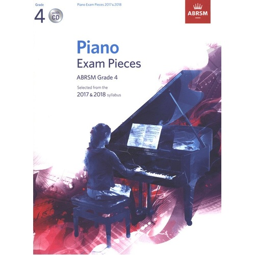 Piano Exam Pieces 2017-2018 Grade 4 Book with CD