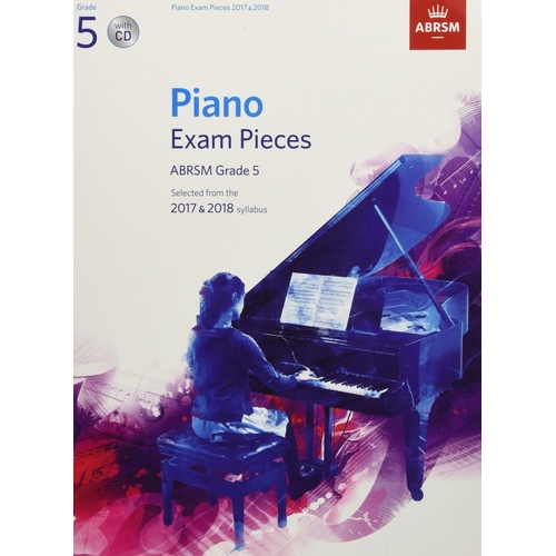 Piano Exam Pieces 2017-2018 Grade 5 with CD by ABRSM
