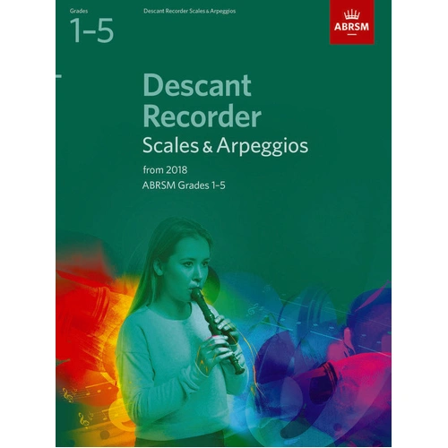 ABRSM Descant Recorder Scales & Arpeggios Grades 1-5 Sheet Music