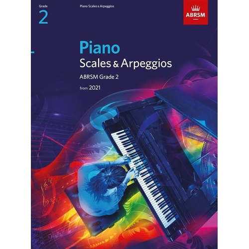Piano Scales & Arpeggios ABRSM Grade 2 Book 2021, 8 Pages