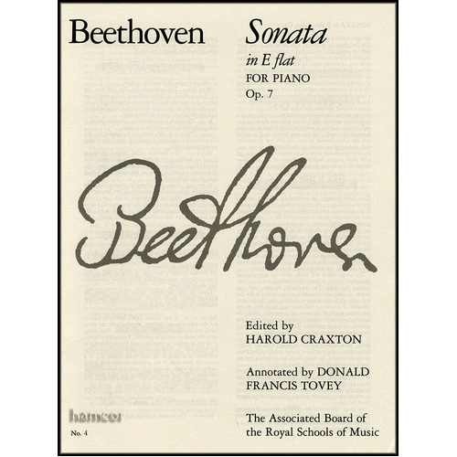 Sonata in Eb Major, Op. 7 - Ludwig van Beethoven - ABRSM Piano Sheet Music