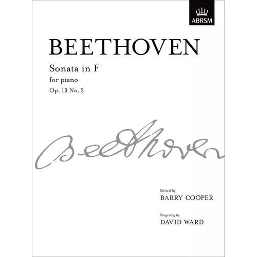 Beethoven Piano Sonata F Op 10 No 2 Sheet Music