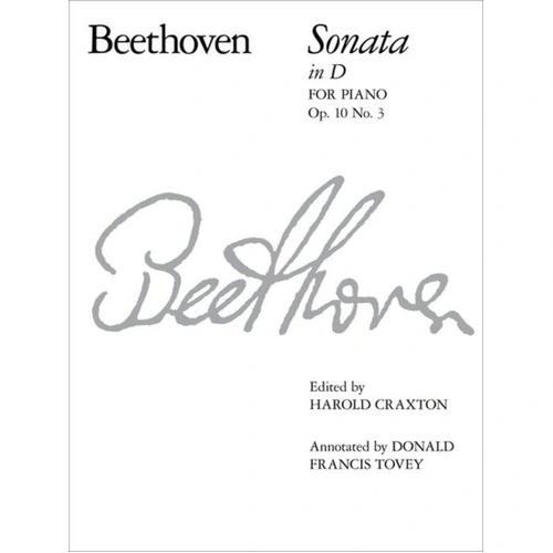 Beethoven Piano Sonata D Major Op 10 No 3 Sheet Music