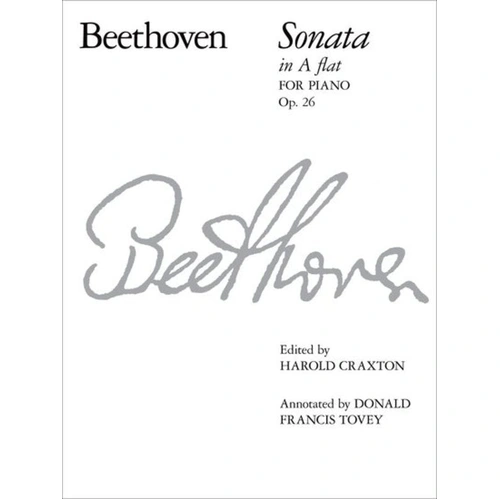 Sonata in A flat, Op. 26 - Ludwig van Beethoven - Piano Sheet Music