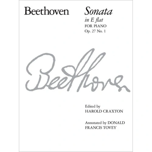 Beethoven Sonata Op. 27 No. 1 in E Flat - Piano Solo, 24 Pages, ABRSM Signature Series
