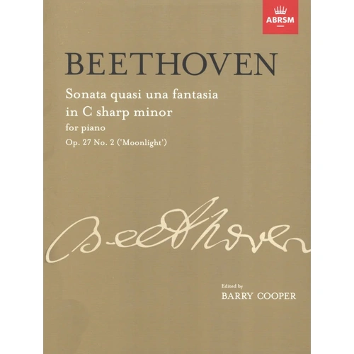 Beethoven Piano Sonata C# Minor Op 27 No 2 'Moonlight' - ABRSM Signature Series Sheet Music