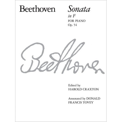 Beethoven Piano Sonata in F Major Op 54 - ABRSM Signature Series Sheet Music