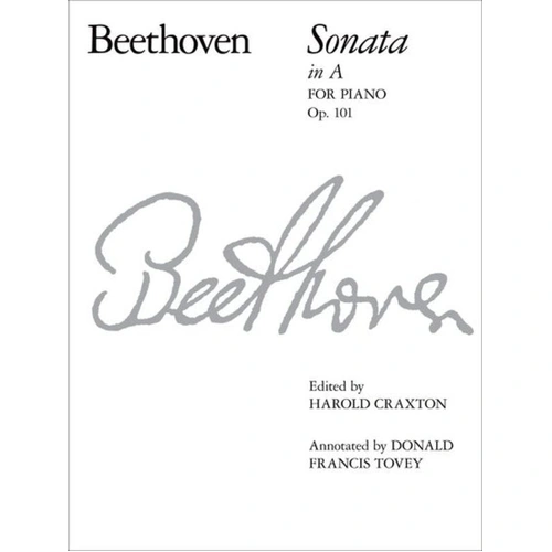 Beethoven Piano Sonata in A Major Op 101 - ABRSM Signature Series Sheet Music