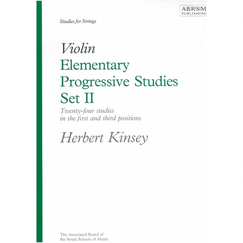 Elementary Progressive Studies Book 2 for Violin by Herbert Kinsey