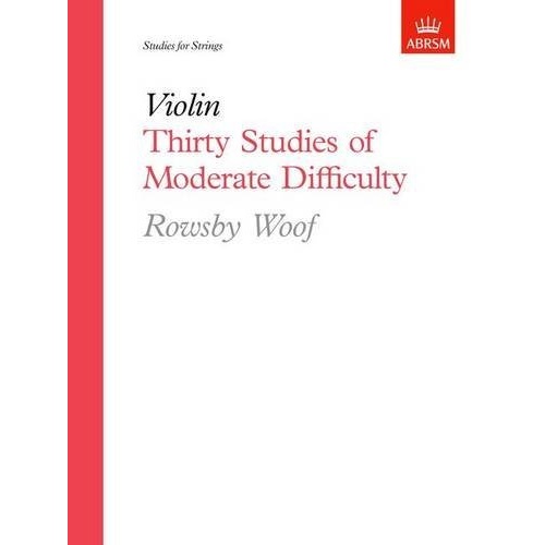 WOOF 30 Studies Moderate Difficulty Violin Book