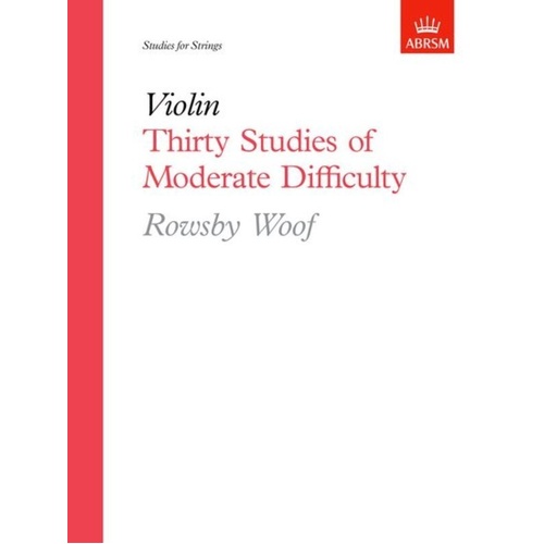 30 Moderate Difficulty Violin Studies Sheet Music