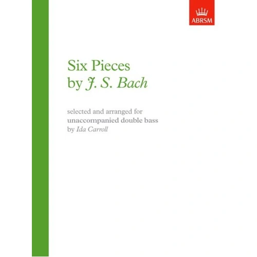 Six Pieces by Bach for Solo Double Bass Sheet Music