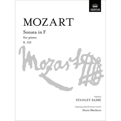 Mozart Piano Sonata in F K 533 - Piano Sheet Music