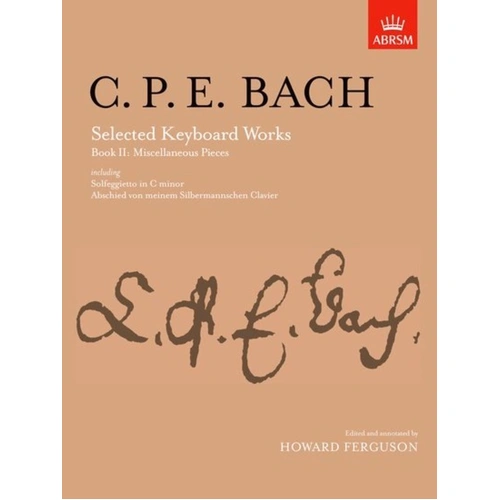 CPE Bach Selected Keyboard Works Book II - ABRSM Signature Series
