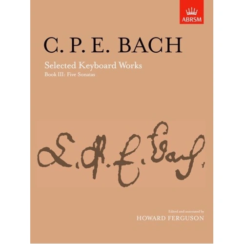 CPE Bach Selected Keyboard Works Book III - ABRSM Signature Series