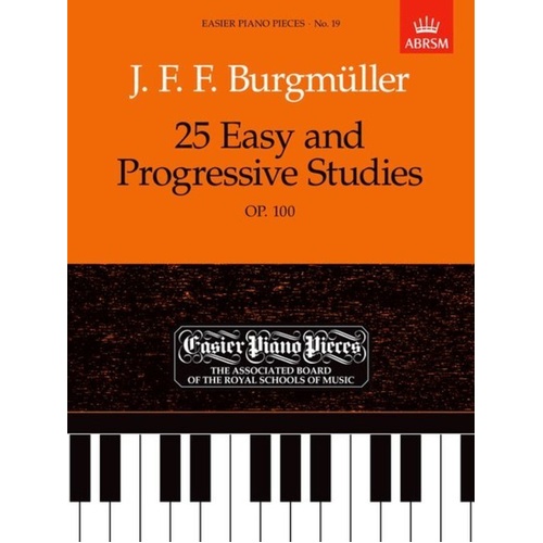 Burgmuller 25 Easy and Progressive Studies Op 100 Piano Sheet Music