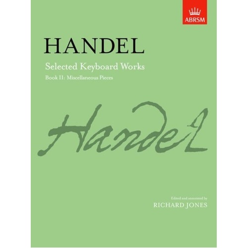 Handel Selected Keyboard Works Book II - Piano Sheet Music