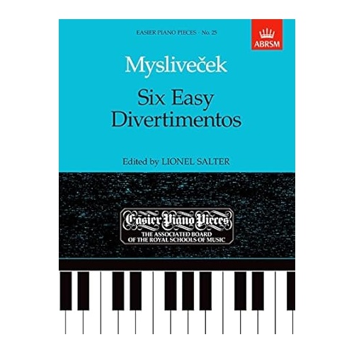 Myslivecek Six Easy Divertimentos Piano Sheet Music