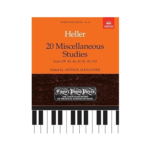 20 Miscellaneous Piano Studies by Stephen Heller Op 45 46 47 81 90