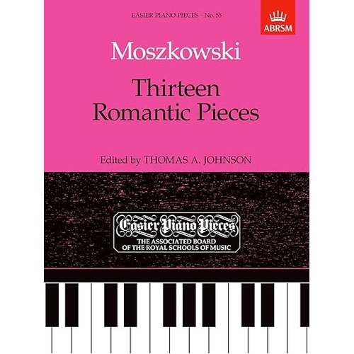 Thirteen Romantic Pieces for Piano Sheet Music by Moszkowski