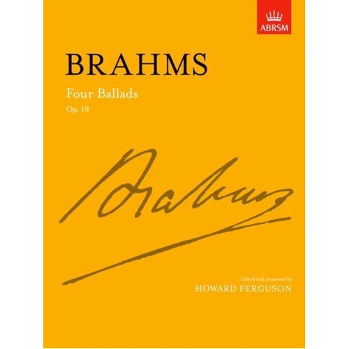 Brahms Four Ballads Op 10 for Piano - Signature Series Edition