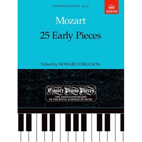 Mozart 25 Early Pieces for Piano - Sheet Music Collection