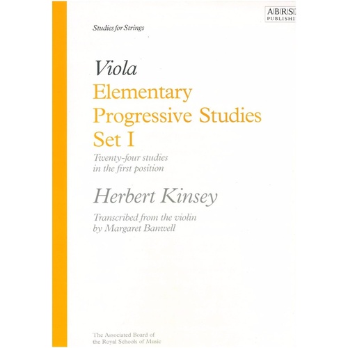 Elementary Progressive Studies Set I for Viola by Margaret Banwell, 20 Pages, ABRSM