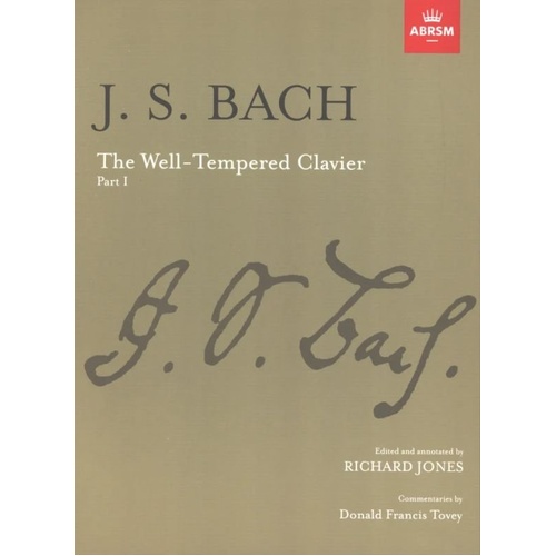 Prelude and Fugue Book 1 by Ed Jones Tovey, ABRSM Edition, Piano Solo, 168 Pages, Johann Sebastian Bach