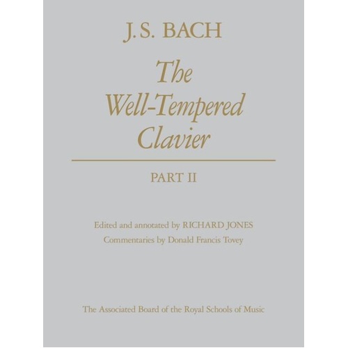 Bach The Well-Tempered Clavier Part II Clothbound Piano Sheet Music