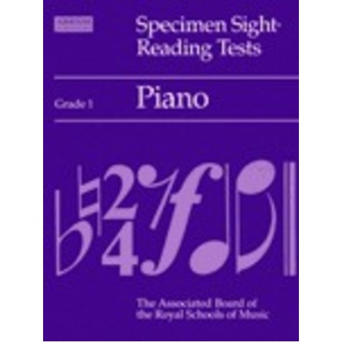 A B PNO Specimen Sight Reading Tests Grade 1