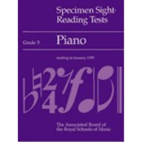 A B PNO Specimen Sight Reading Tests Grade 5 1994