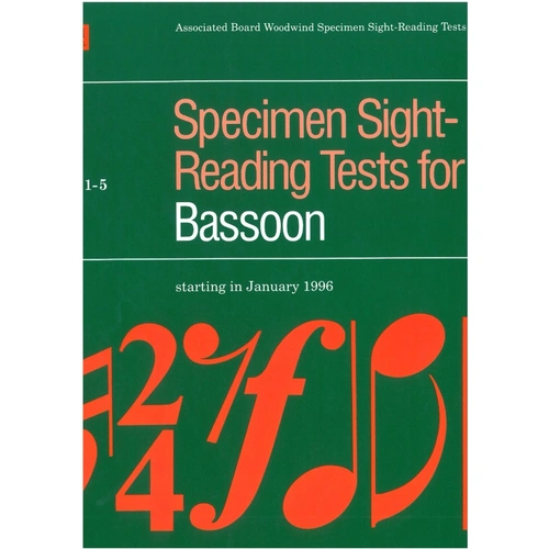 ABRSM Specimen Sight Reading Tests for Bassoon Grades 1-5