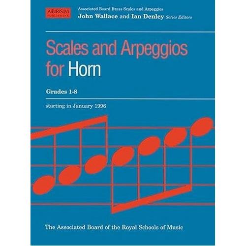 ABRSM Horn Scales and Arpeggios for Grades 1-8