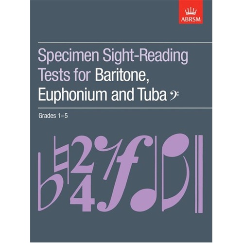 ABRSM Tuba Specimen Sight Reading Tests Grades 1-5