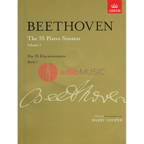 Beethoven 35 Piano Sonatas Volume 1 - Critical Edition by Barry Cooper with Commentary and Introductory CD