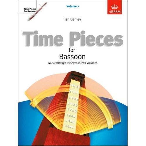 Time Pieces for Bassoon Vol 2 Grades 4-6 by Ian Denley, ABRSM, 56 Pages