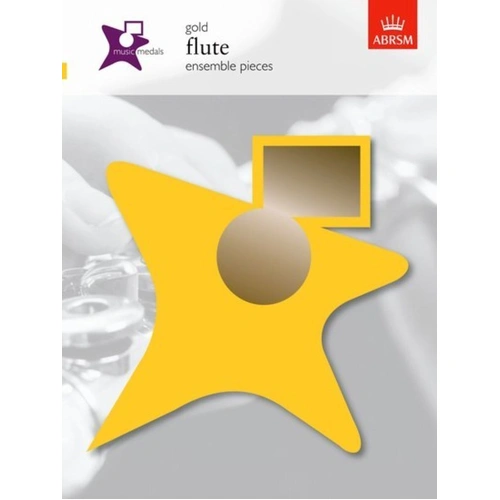 Music Medals Flute Ensemble Pieces Gold Flt